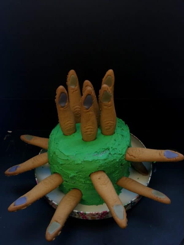 Creepy Witches Finger Halloween Cake